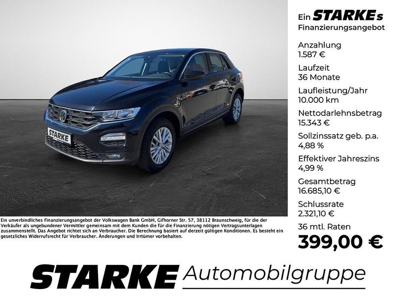 Gebraucht VW T-Roc Basis 116 PS (85 kW) 2019 Schwarz SUV