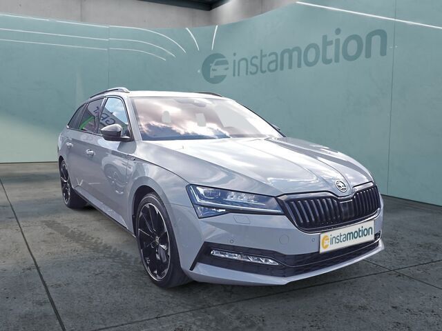 Grau Gebraucht 2024 Skoda Superb SportLine Kombi | 49.703 € - Bild 1/2