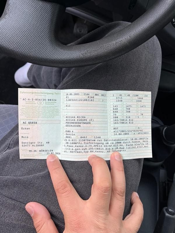 Gebraucht Nissan Micra 65 PS (47 kW) 2003 Rot Kleinwagen