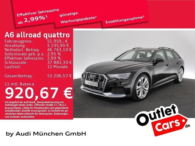 Mythosschwarz metallic Gebraucht 2022 Audi A6 Allroad Premium Kombi | 50.441 € (Guter Preis) - Bild 1/1