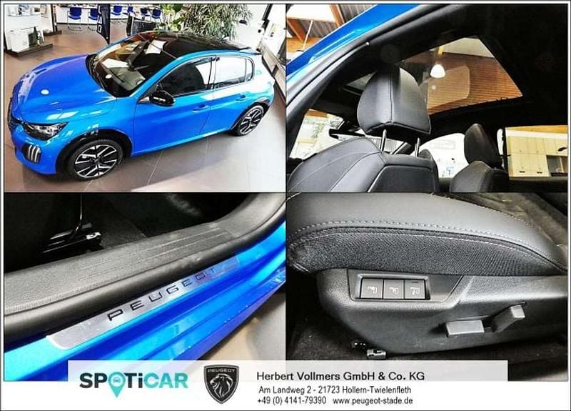Gebraucht Peugeot e-208 GT 114 kW (156 PS) 2024 Vertigo blau metallic Kleinwagen