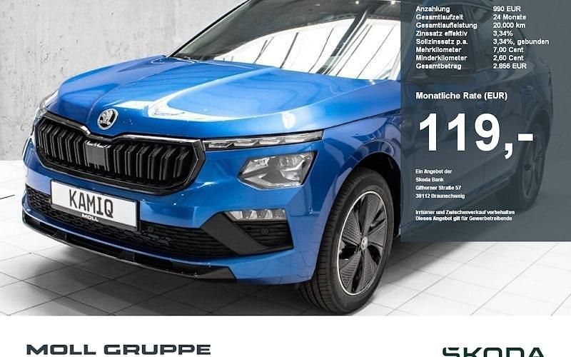 Blau Neu 2025 Skoda Kamiq Monte Carlo SUV | 28.480 € (Fairer Preis) - Bild 1/4