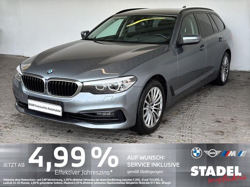 Blau Gebraucht 2018 BMW 520 Sport Line Limousine | 25.249 € (Guter Preis) - Bild 1/4