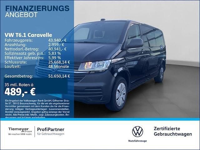 Gebraucht VW Caravelle Trendline 150 PS (110 kW) 2024 Schwarz Van / Kleinbus
