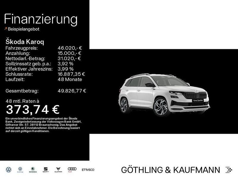 Moonweiß perleffekt Neu 2025 Skoda Karoq SportLine SUV | 46.020 € (Etwas zu teuer) - Bild 1/4