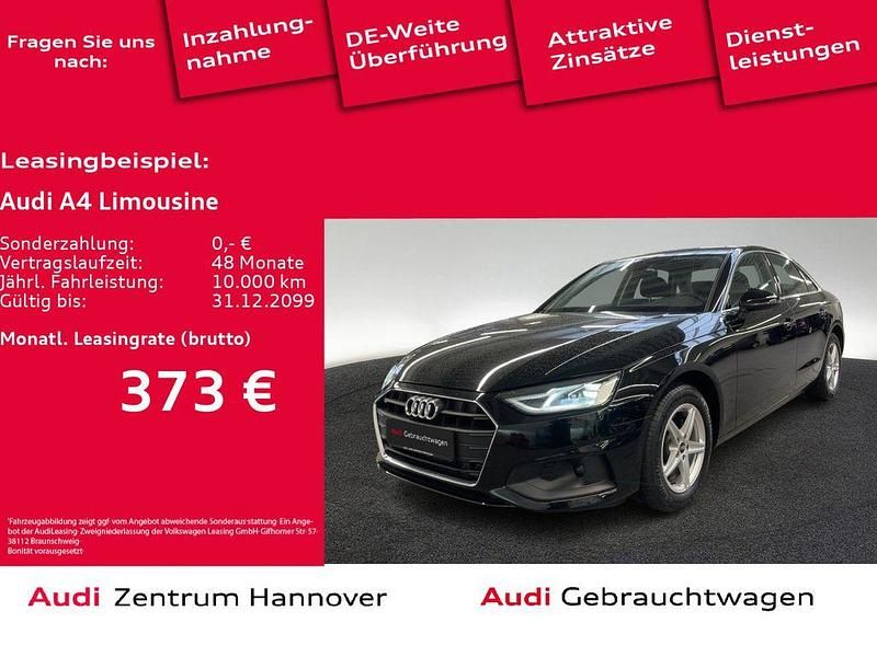 A2 brillantschwarz Gebraucht 2022 Audi A4 Limousine | 22.950 € (Guter Preis) - Bild 1/4