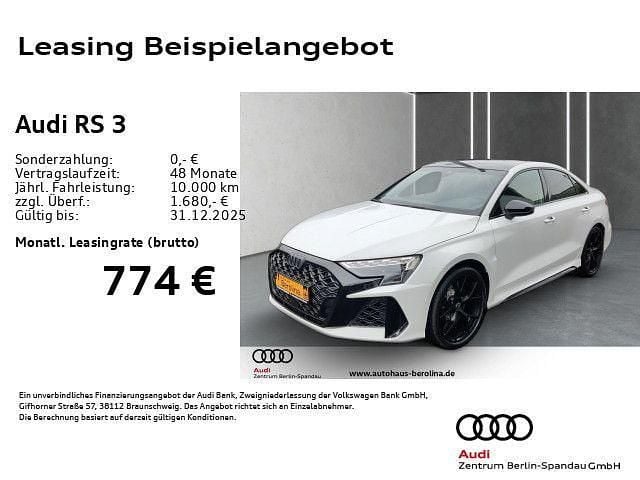 Weiß Neu 2025 Audi RS3 Sport Limousine | 67.888 € (Guter Preis) - Bild 1/4
