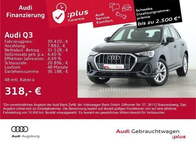 Mythosschwarz metallic Gebraucht 2024 Audi Q3 S-Line SUV | 40.280 € (Guter Preis) - Bild 1/4