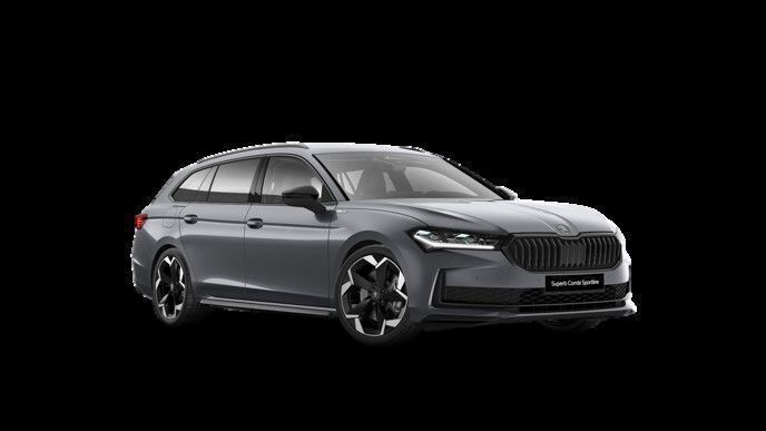 Graphitegrau metallic Neu 2025 Skoda Superb SportLine Kombi | 55.890 € (Teuer) - Bild 1/4
