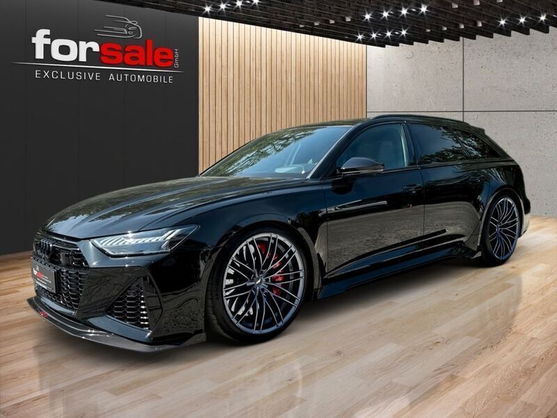 Mythosschwarz metallic Gebraucht 2020 Audi RS6 Sport Kombi | 129.900 € - Bild 1/4