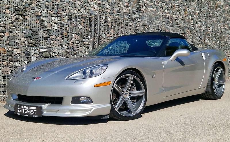 Second-hand Corvette C6 404 CP (297 kW) 2006 Argintiu Cabrio