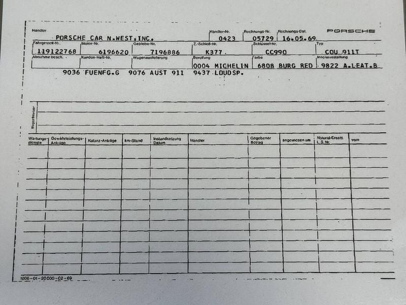 Gebraucht Porsche 911 110 PS (80 kW) 1969 Rot Coupé