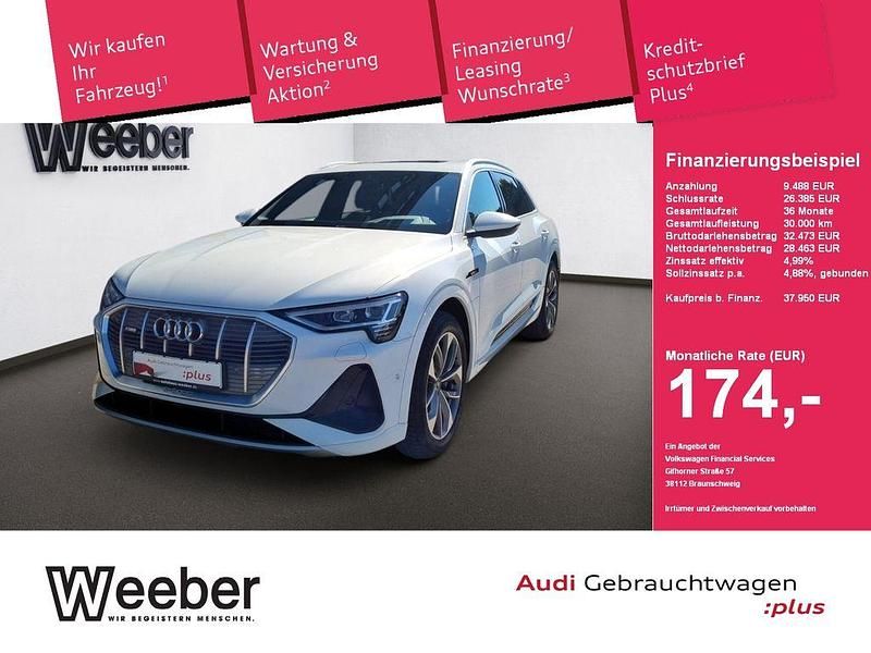 Gletscherweiß (metallic) Gebraucht 2022 Audi e-tron S-Line SUV | 37.950 € (Etwas zu teuer) - Bild 1/4