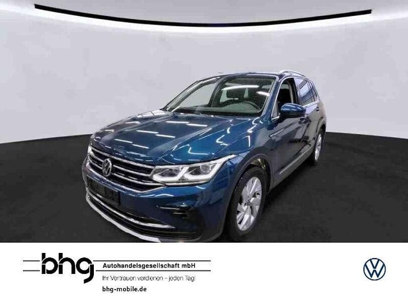 Nightshade blue metallic Gebraucht 2021 VW Tiguan Elegance SUV | 27.430 € (Fairer Preis) - Bild 1/3