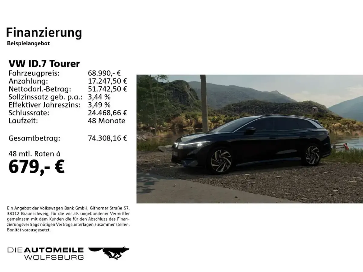 Neu VW ID.7 Pro 210 kW (286 PS) 2026 Grenadillschwarz metallic Kombi