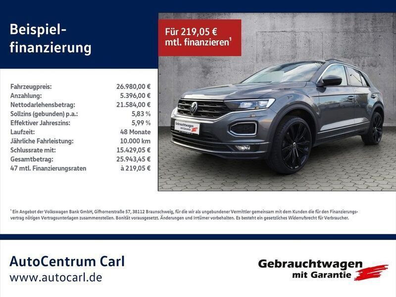 Grau Gebraucht 2021 VW T-Roc Active SUV | 26.980 € (Fairer Preis) - Bild 1/4