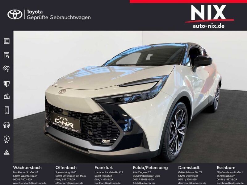 Platinum weiß perleffekt / dach schwarz Gebraucht 2024 Toyota C-HR Lounge SUV | 41.900 € (Teuer) - Bild 1/4
