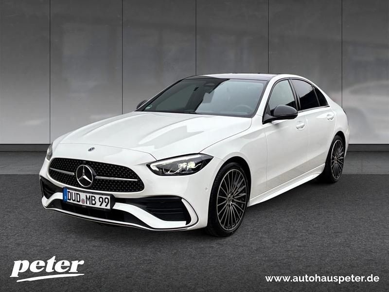 Unilack polarweiß Gebraucht 2025 Mercedes C180 AMG Limousine | 43.830 € (Teuer) - Bild 1/4