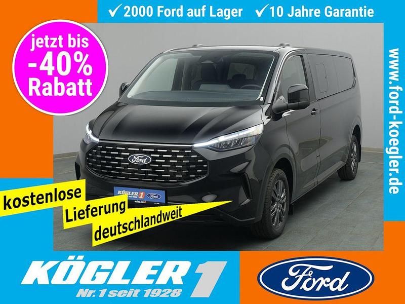 Schwarz / agate black Neu 2025 Ford Tourneo Custom Titanium Van / Kleinbus | 58.280 € (Etwas zu teuer) - Bild 1/4