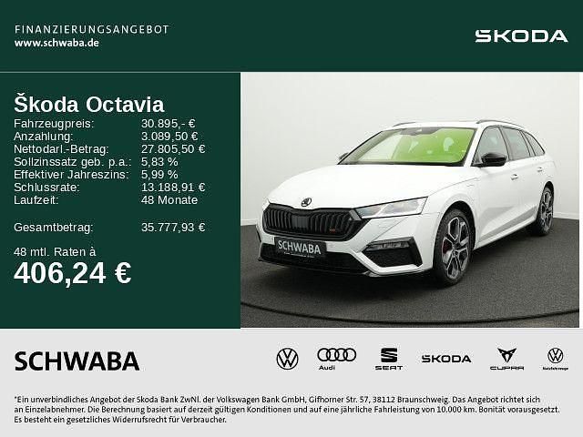 Weiß Gebraucht 2022 Skoda Octavia RS Kombi | 30.895 € (Etwas zu teuer) - Bild 1/4