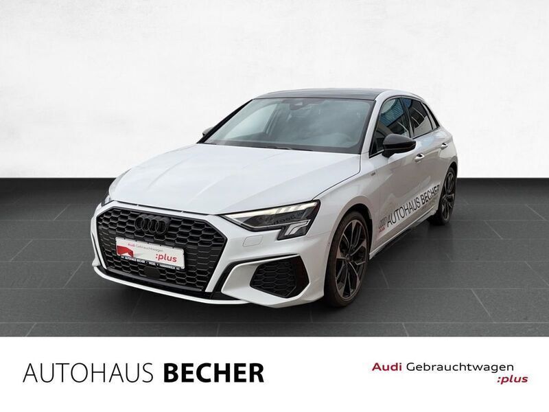 Weiss Gebraucht 2024 Audi A3 Sportback S-Line Limousine | 39.980 € - Bild 1/4
