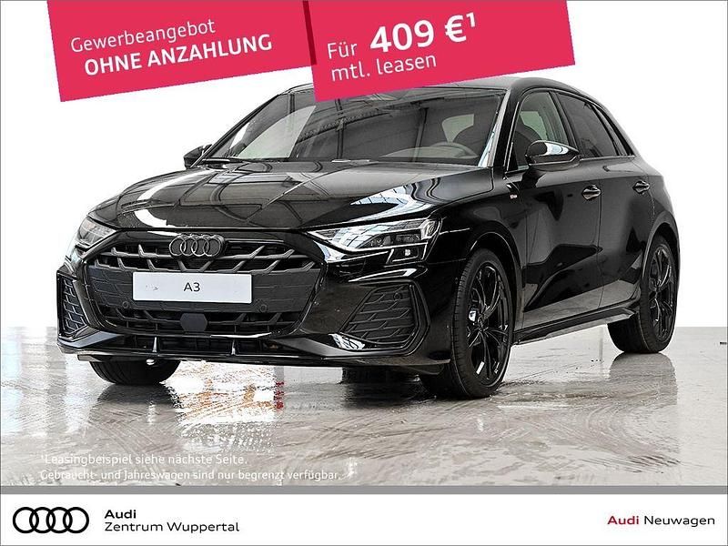 Schwarz Neu 2025 Audi A3 Sportback S-Line Limousine | 39.960 € (Fairer Preis) - Bild 1/4