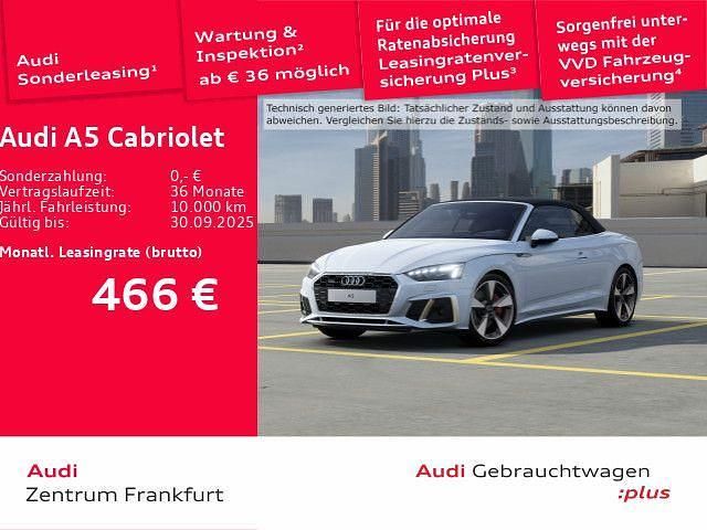 Weiß Gebraucht 2024 Audi A5 Cabriolet S-Line Cabrio | 55.740 € (Guter Preis) - Bild 1/2