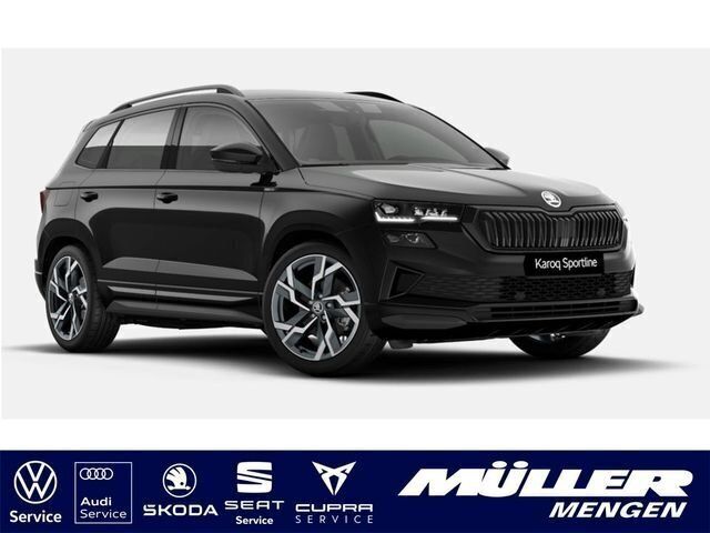 Schwarz Gebraucht 2022 Skoda Karoq SportLine SUV | 38.790 € - Bild 1/4