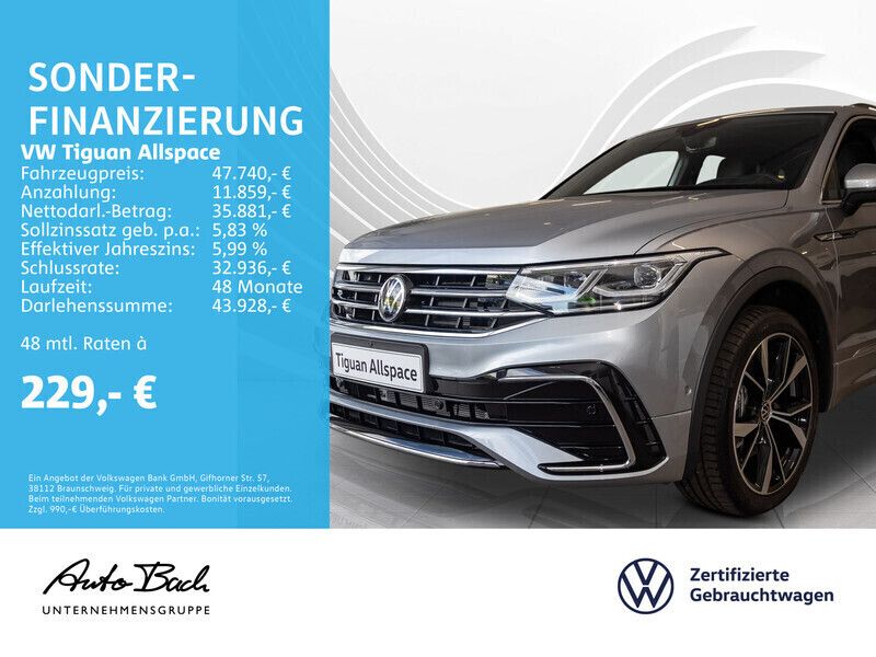 Pyritsilber metallic Gebraucht 2024 VW Tiguan Allspace R-line SUV | 47.740 € (Etwas zu teuer) - Bild 1/4