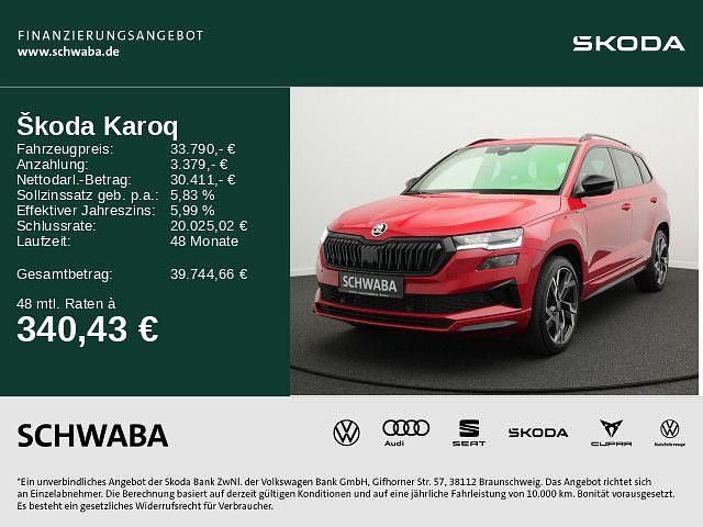 Velvetrot premium metallic Gebraucht 2023 Skoda Karoq SportLine SUV | 33.790 € (Fairer Preis) - Bild 1/4