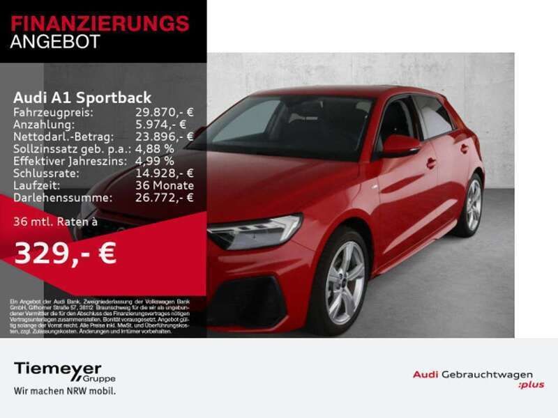 Progressivrot metallic Neu 2024 Audi A1 S-Line Kleinwagen | 29.870 € (Guter Preis) - Bild 1/1