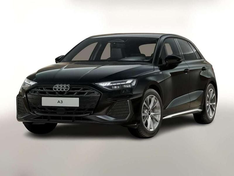 Mythosschwarz metallic Neu 2025 Audi A3 Sportback S-Line Limousine | 38.910 € (Guter Preis) - Bild 1/4