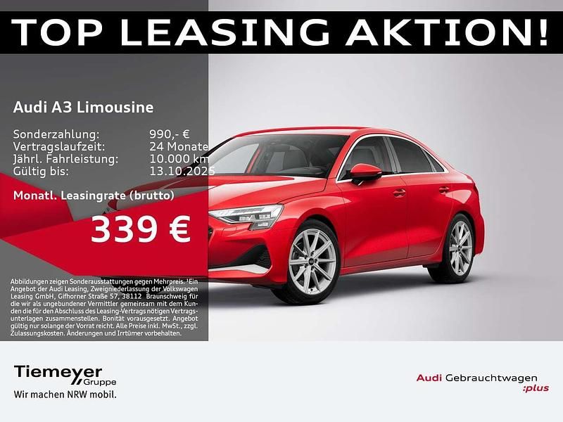 Rot Gebraucht 2025 Audi A3 Advanced Limousine | 36.590 € (Fairer Preis) - Bild 1/4