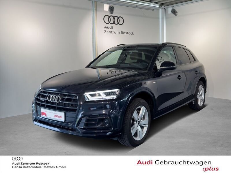 Mondscheinblau metallic Gebraucht 2020 Audi Q5 Design SUV | 34.790 € (Fairer Preis) - Bild 1/4