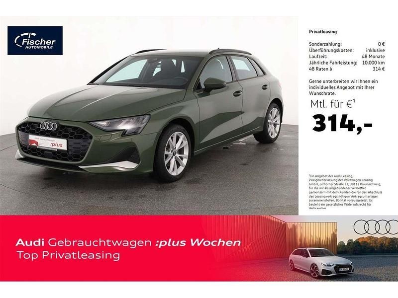 Gruen Gebraucht 2024 Audi A3 Sportback Advanced Limousine | 33.980 € (Fairer Preis) - Bild 1/4
