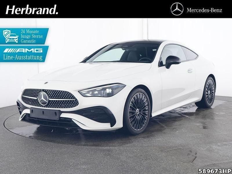 Weiss Gebraucht 2024 Mercedes CLE220 AMG Coupé | 47.990 € (Superpreis) - Bild 1/4