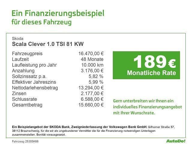 Silber Gebraucht 2021 Skoda Scala Clever Kleinwagen | 16.470 € (Guter Preis) - Bild 1/1