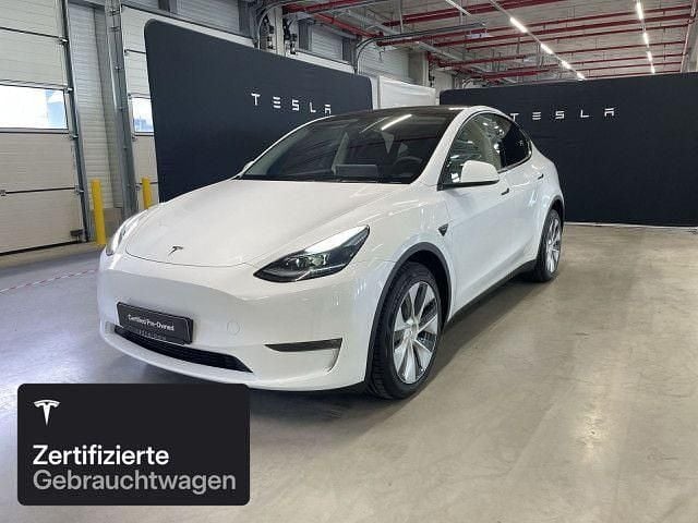 Pearl white multicoat Gebraucht 2022 Tesla Model Y Long Range AWD SUV | 33.400 € (Guter Preis) - Bild 1/4