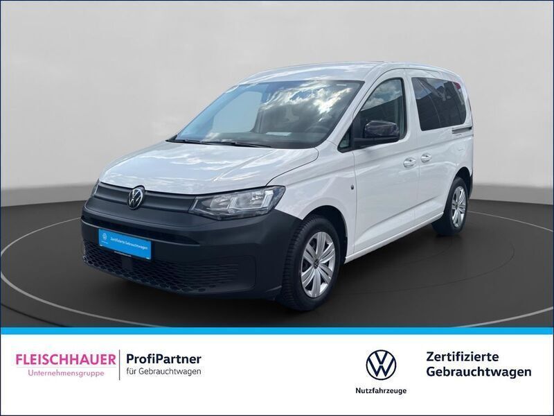 Weiss Gebraucht 2021 VW Caddy Basis Van / Kleinbus | 17.990 € (Etwas zu teuer) - Bild 1/4