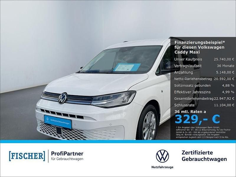 Weiß Gebraucht 2021 VW Caddy Maxi Life Life Van / Kleinbus | 25.740 € (Fairer Preis) - Bild 1/4