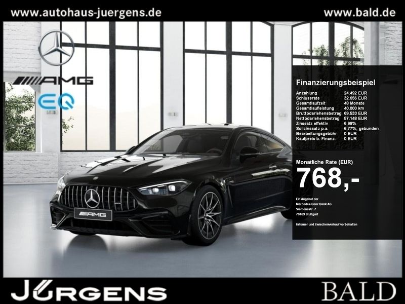 Schwarz metalliclack obsidianschwarz Gebraucht 2024 Mercedes CLE53 AMG AMG Coupé | 81.790 € (Superpreis) - Bild 1/4