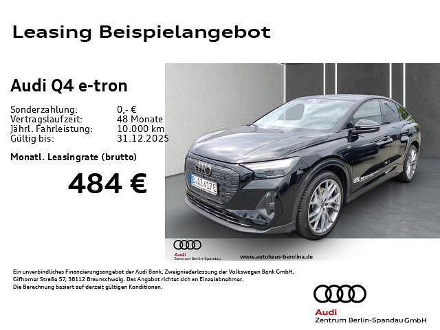 Mythosschwarz metallic Gebraucht 2025 Audi Q4 Sportback e-tron S-Line SUV | 44.979 € (Etwas zu teuer) - Bild 1/4