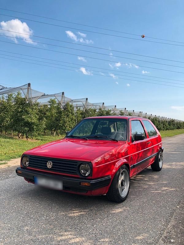 Rot Gebraucht 1990 VW Golf II Kleinwagen | 2.500 € - Bild 1/4