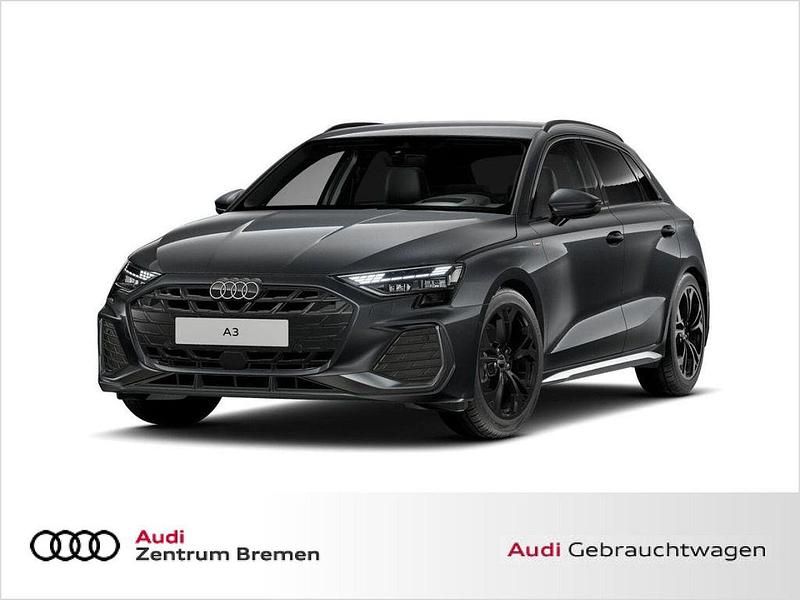 Grau Gebraucht 2024 Audi A3 Sportback S-Line Limousine | 34.580 € (Guter Preis) - Bild 1/4