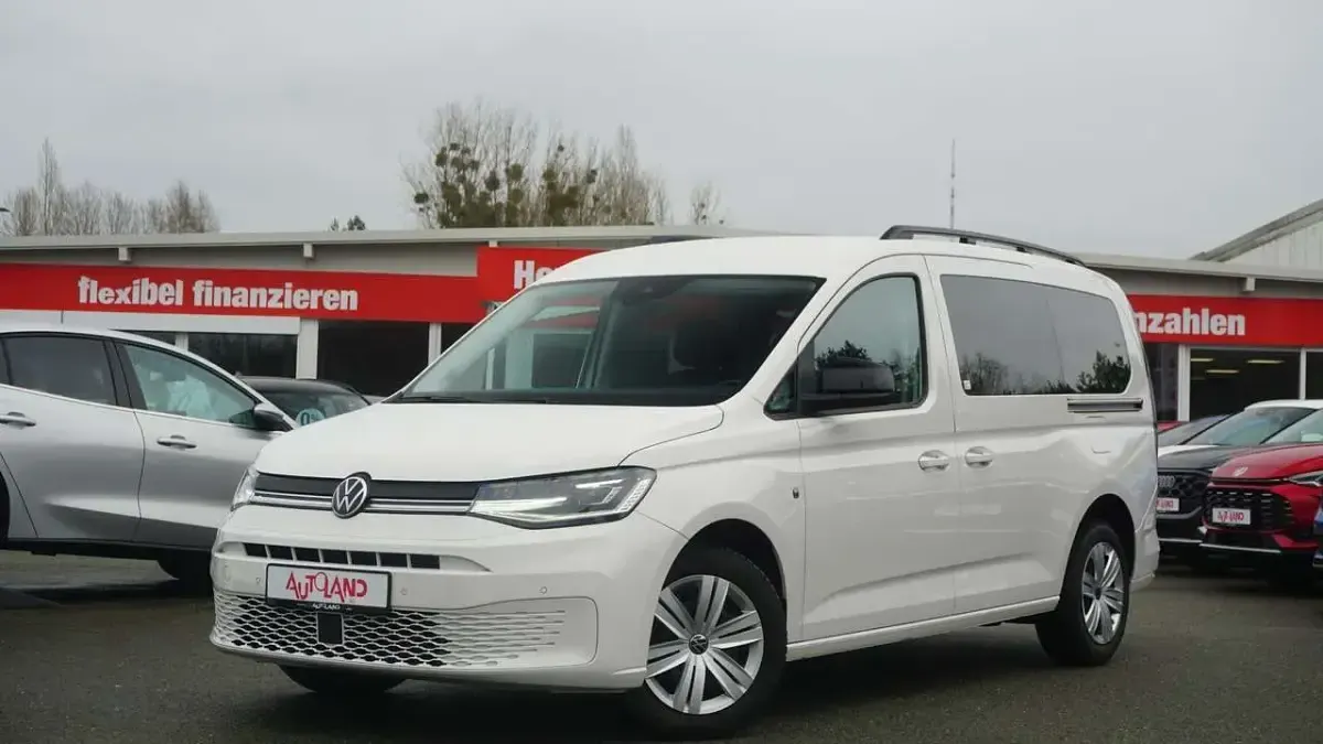 Gebraucht VW Caddy Maxi 122 PS (89 kW) 2021 Weiß Van / Kleinbus