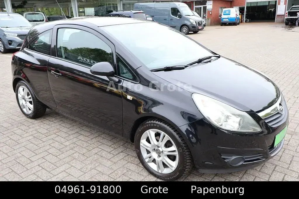 Gebraucht Opel Corsa Edition 80 PS (58 kW) 2008 Schwarz Kleinwagen