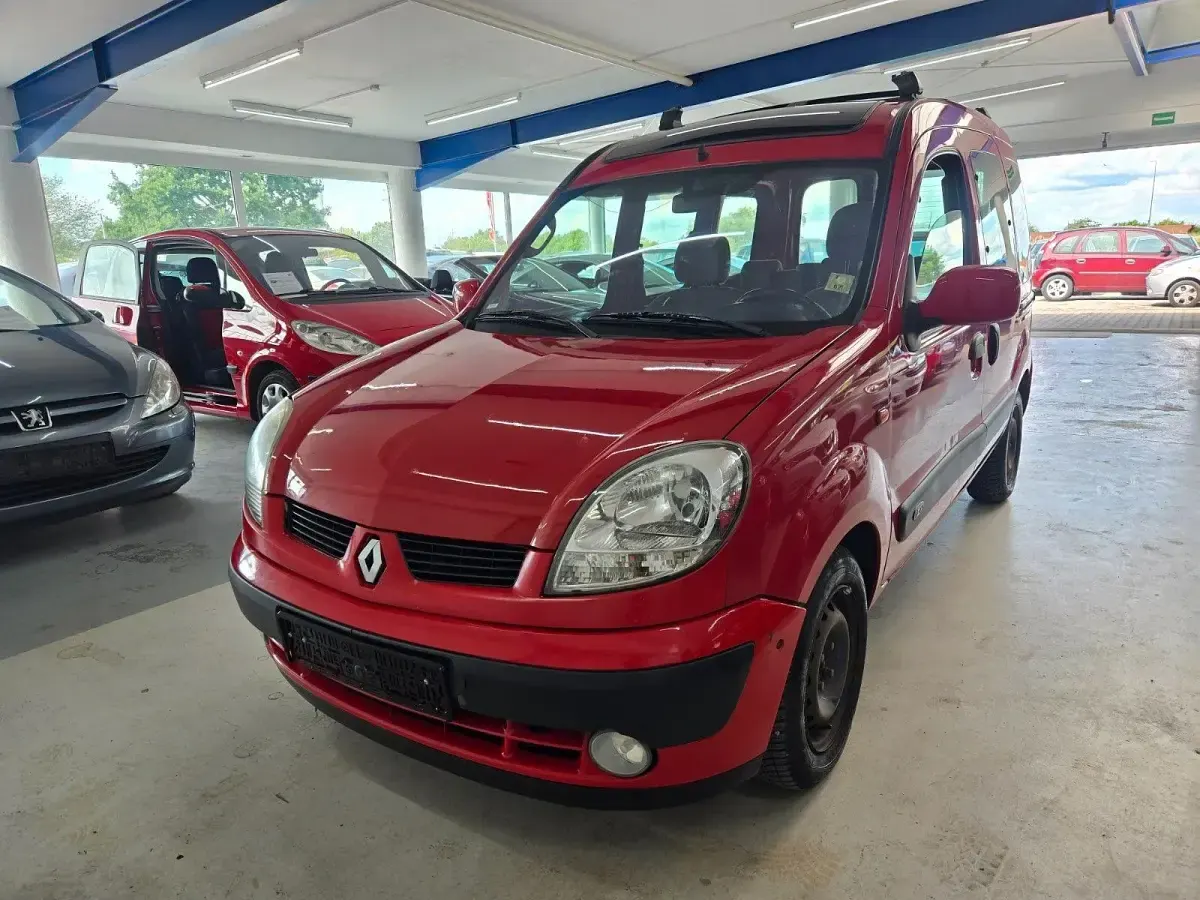 Gebraucht Renault Kangoo Authentique 75 PS (55 kW) 2003 Rot Van / Kleinbus