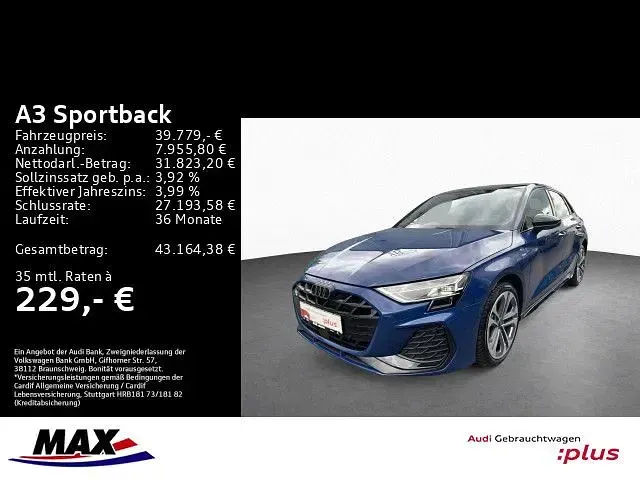 Gebraucht Audi A3 S-Line 204 PS (150 kW) 2025 Blau Limousine