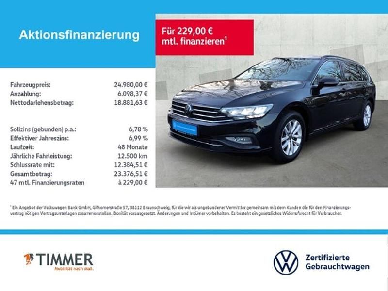 Gebraucht VW Passat Business 150 PS (110 kW) 2022 Schwarz Limousine