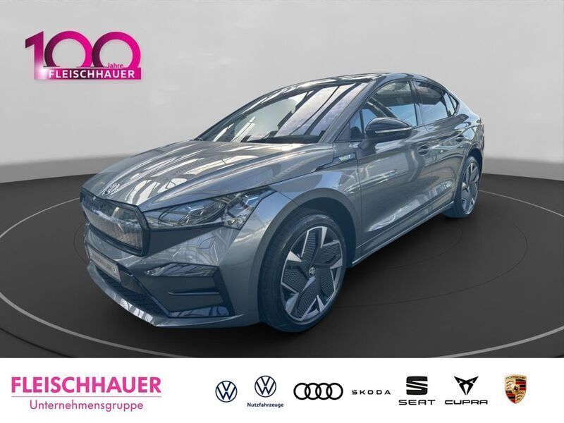 Grau Neu 2024 Skoda Enyaq iV Lounge SUV | 56.990 € (Teuer) - Bild 1/4